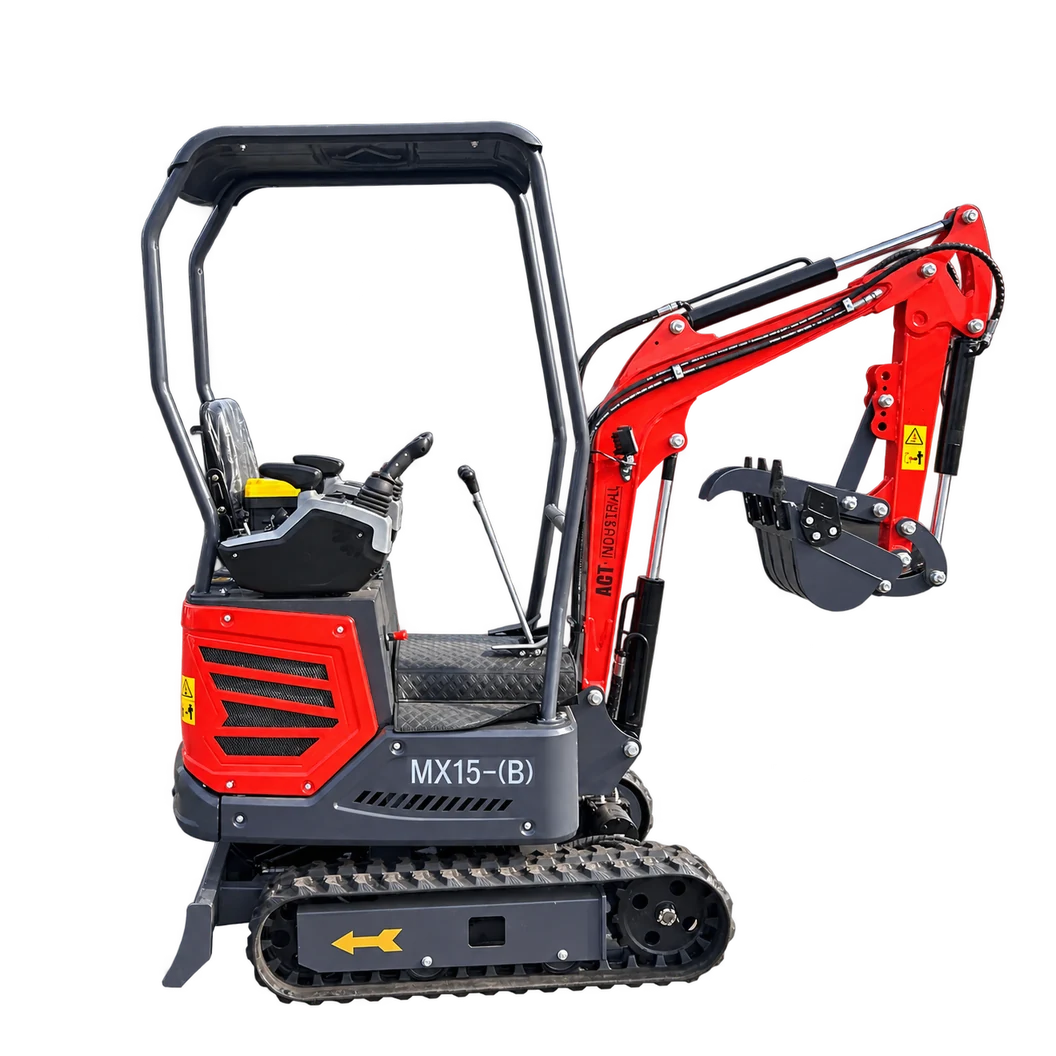Manufacturer model image of AGT MX15-B mini excavator, with background removed