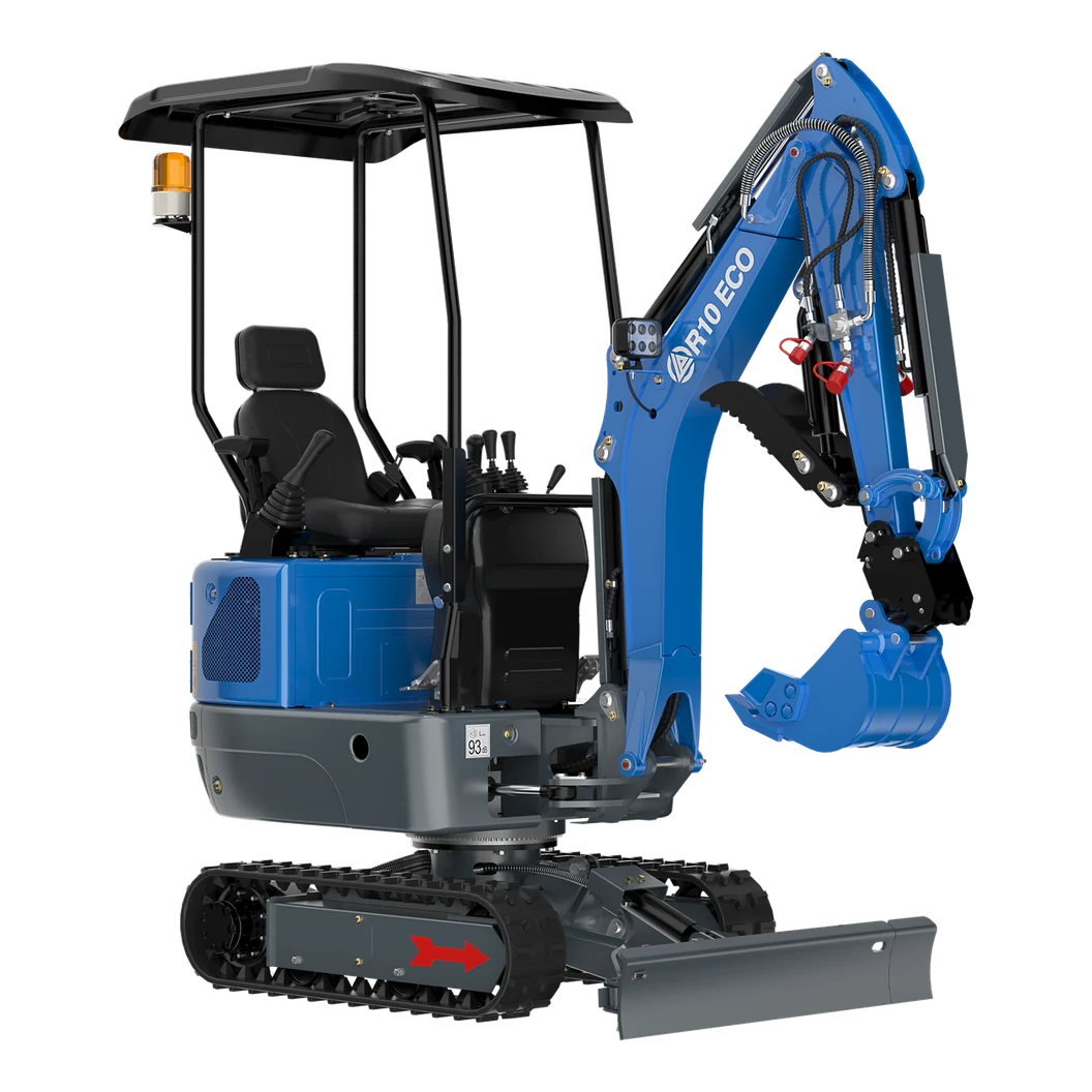Manufacturer model image of Rippa R10 gas mini excavator, with background removed