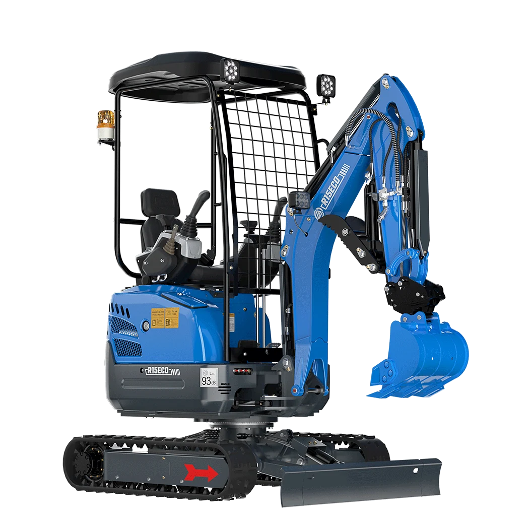 Manufacturer model image of Rippa R15 canopy mini excavator, with background removed